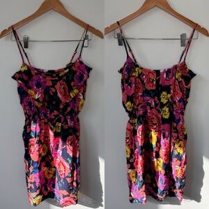 Justify Floral Cinched Waist Women’s Dress (M)